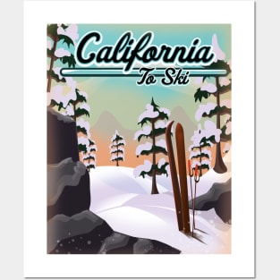 California To Ski Posters and Art